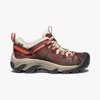 KEEN Targhee II Waterproof - Bordove Turistické Topánky Damske, KEEN463